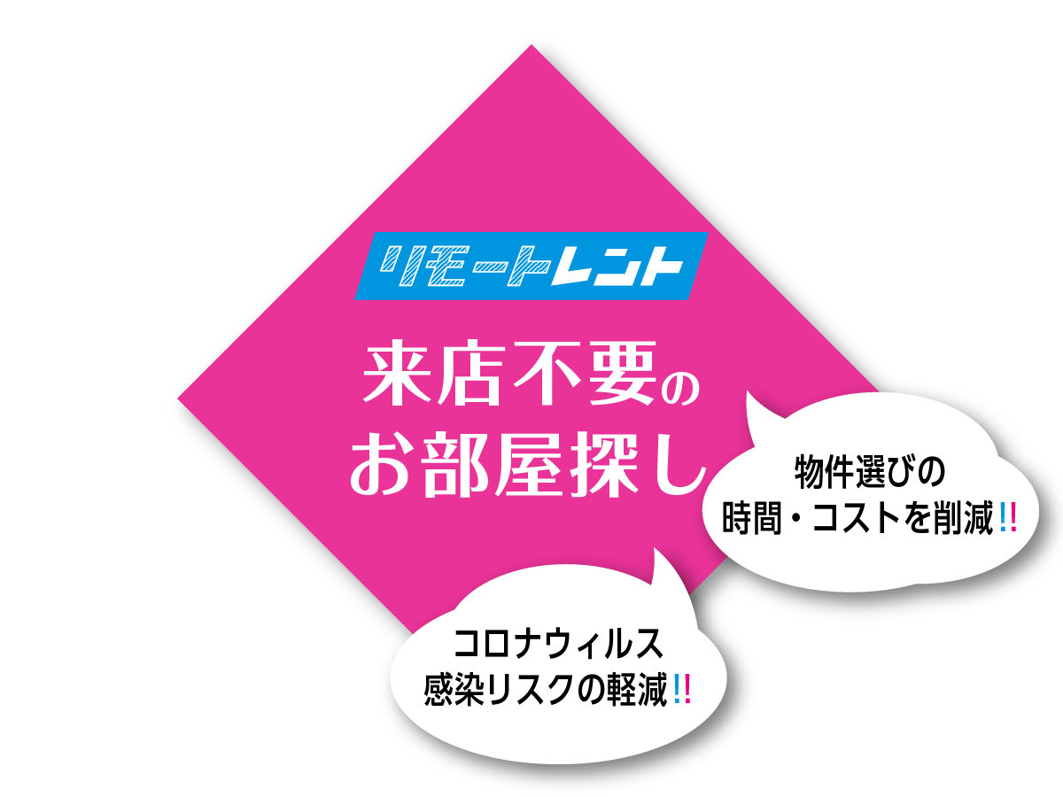 物件選びの時間・コストを削減!コロナウィルス感染リスクの軽減!
